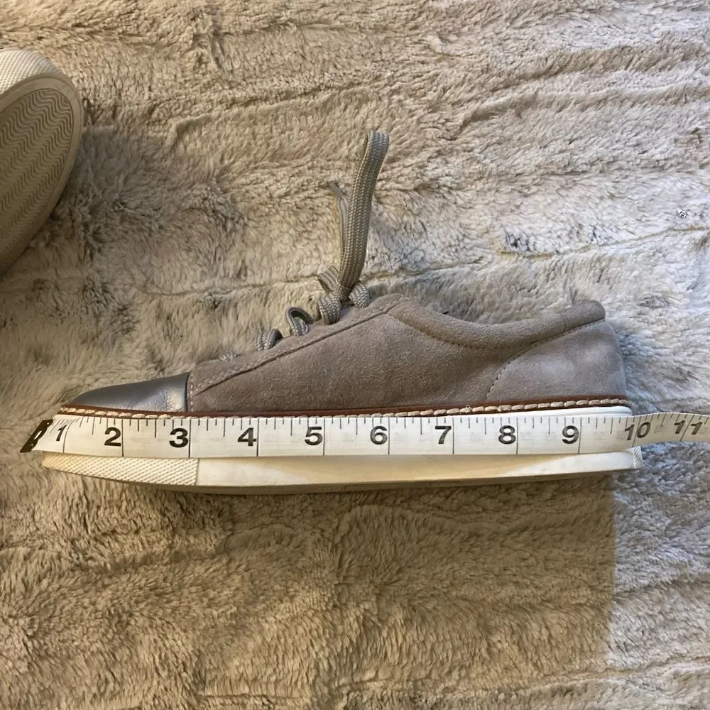 𝅺: : Caslon Suede Metallic & Grey Sneakers : :​